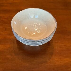 Tag Living Veranda Melamine Bowls Set of 4 Linen Crackled